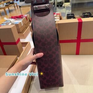 NWT COACH Wine CarrierIn Signature Canvas Qb/Black Currant CAQ93